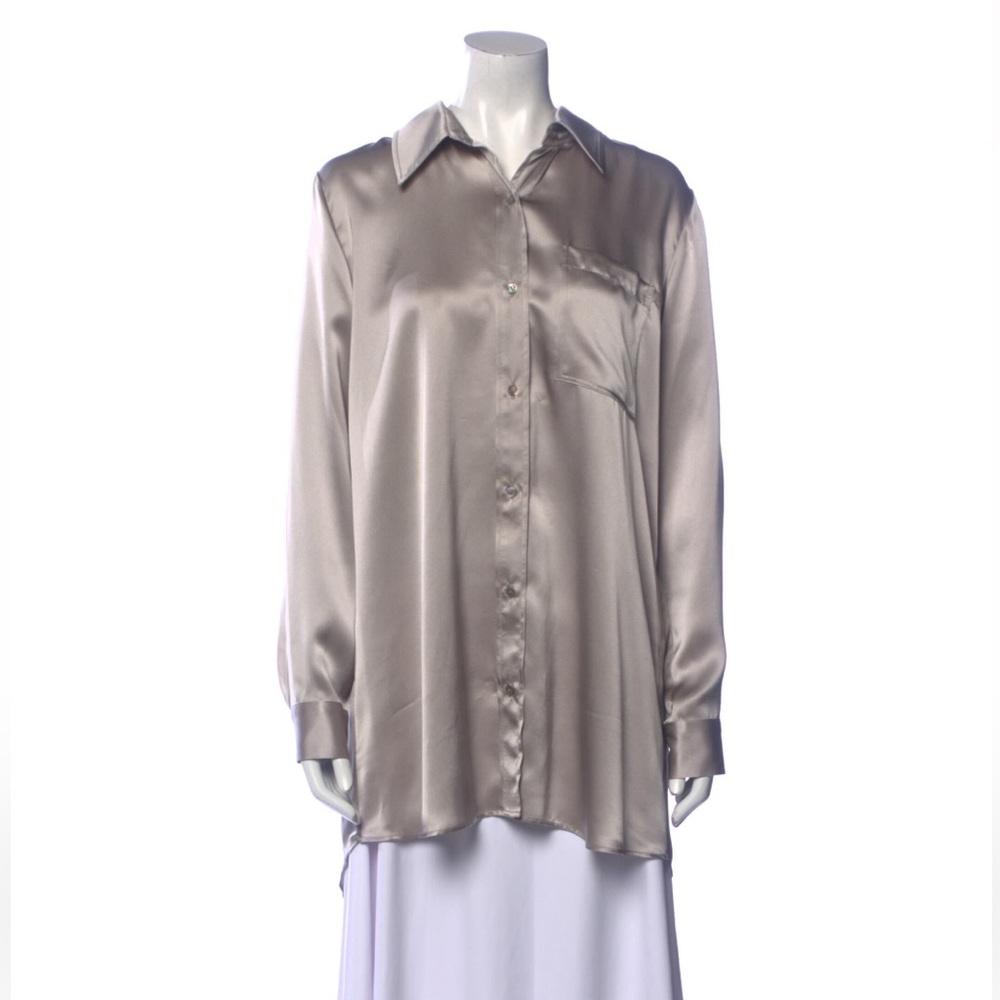 Sablyn blouse or dress size small in grey silk